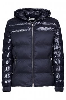 Geaca slim bleumarin uni
